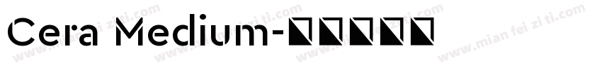 Cera Medium字体转换